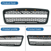 Picture of Front Grill Compatible with 2004 2005 2006 2007 2008 Ford F-150 Grille with Lights Black