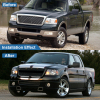 Picture of Front Grill Compatible with 2004 2005 2006 2007 2008 Ford F-150 Grille with Lights Black