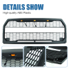 Picture of Front Grille Grill Fit for 2015 2016 2017 Ford F-150 with Lights Black