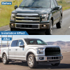 Picture of Front Grille Grill Fit for 2015 2016 2017 Ford F-150 with Lights Black