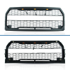 Picture of Front Grille Grill Fit for 2015 2016 2017 Ford F-150 with Lights Black