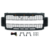 Picture of Mesh Front Grill Grille Fit for 2017 2018 2019 Ford F-450 Super Duty with Lights Black