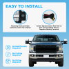 Picture of Mesh Front Grill Grille Fit for 2017 2018 2019 Ford F-450 Super Duty with Lights Black