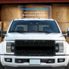 Picture of Front Grille Grill Fits 2017 2018 2019 Ford F-450 Super Duty with Lights Black