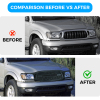 Picture of Front Grille Grill Fit for 2001 2002 2003 2004 Toyota Tacoma with Lights Black